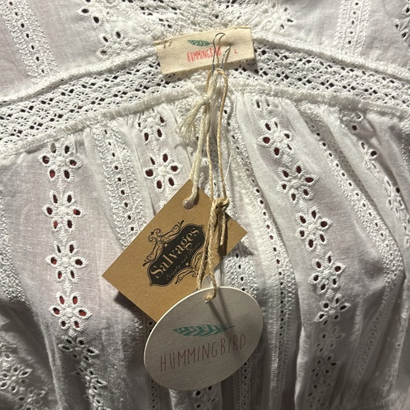 White floor length cardigan boho - Picture 5 of 7